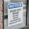 Signmission Dead End Road Do Not Enter Authorized OSHA Notice Sign, Vinyl Decal, 10in W x 14in L, 2PK OS-2PACK-NS-D-1014-V-10946 - alternate 2